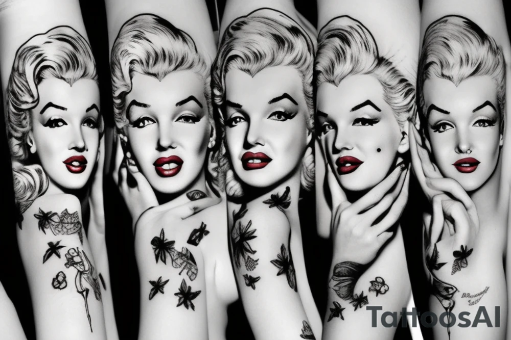 marylin monroe pretty tattoo idea
