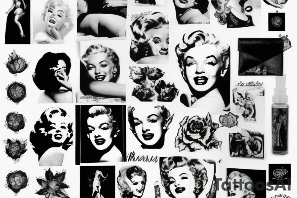 marylin monroe pretty tattoo idea