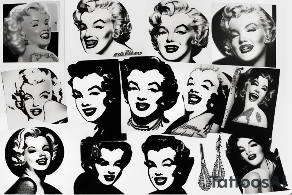 marylin monroe pretty tattoo idea
