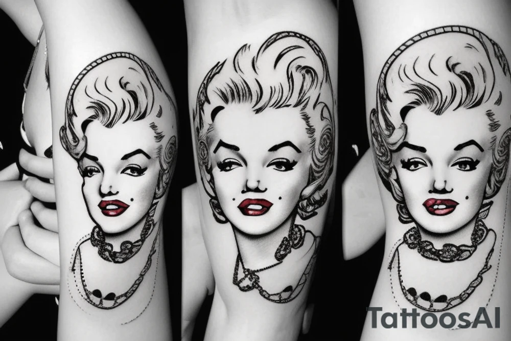 marylin monroe pretty tattoo idea
