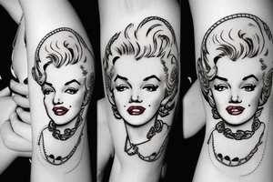 marylin monroe pretty tattoo idea