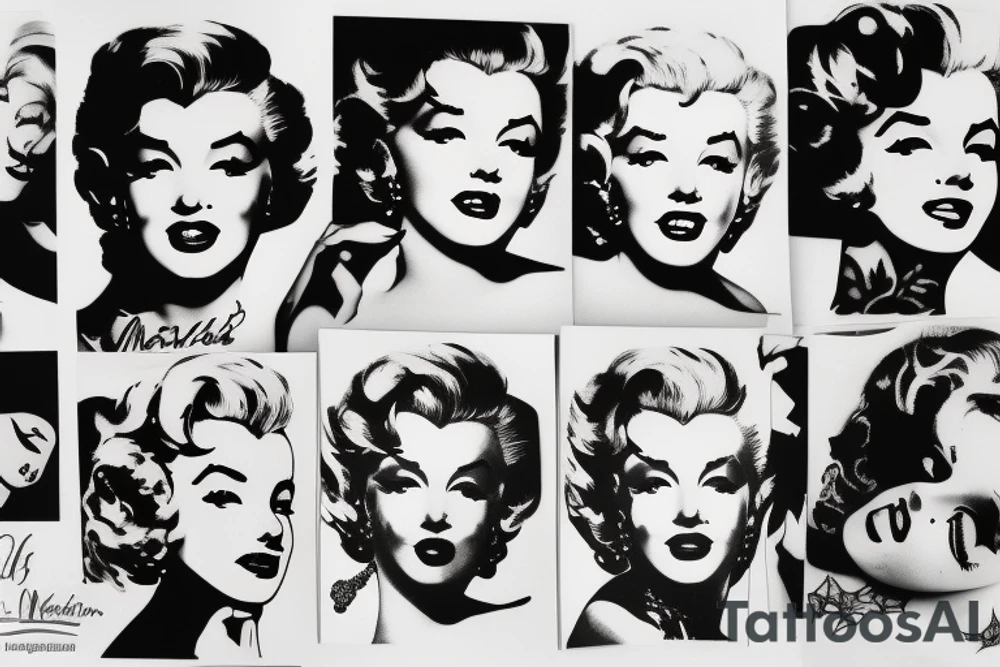 marylin monroe pretty tattoo idea