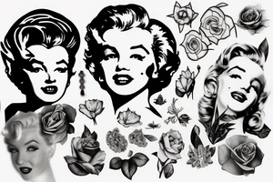 marylin monroe pretty tattoo idea