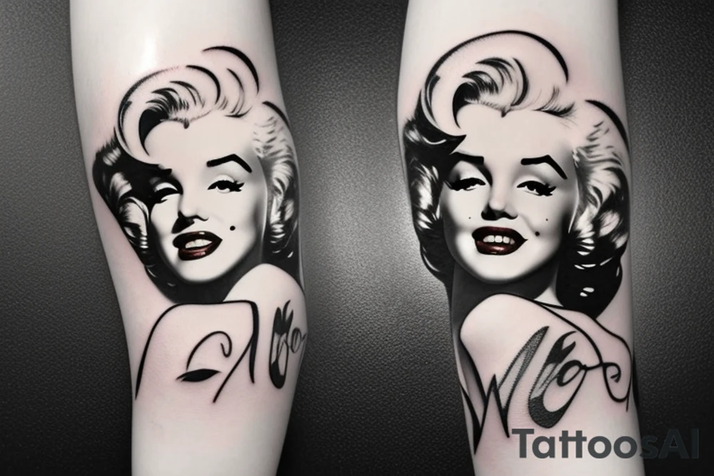 marylin monroe pretty tattoo idea