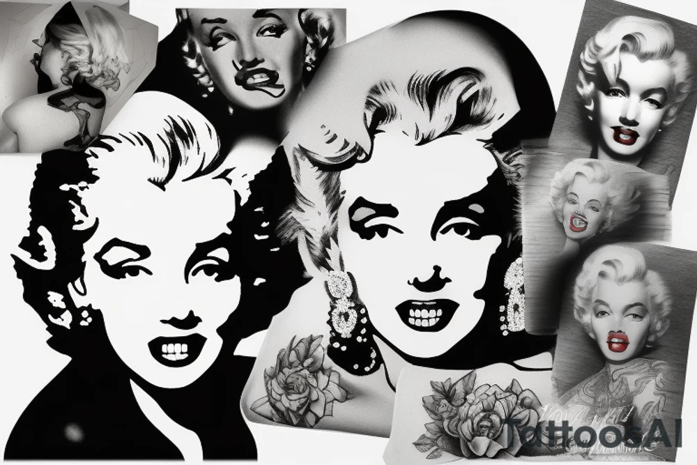 marylin monroe pretty tattoo idea