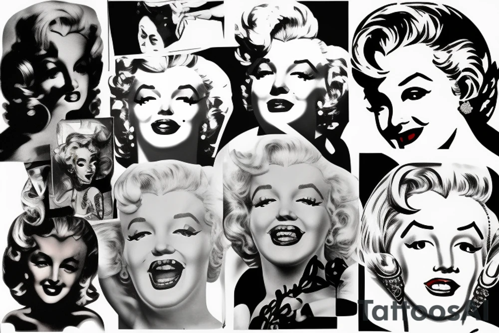 marylin monroe pretty tattoo idea
