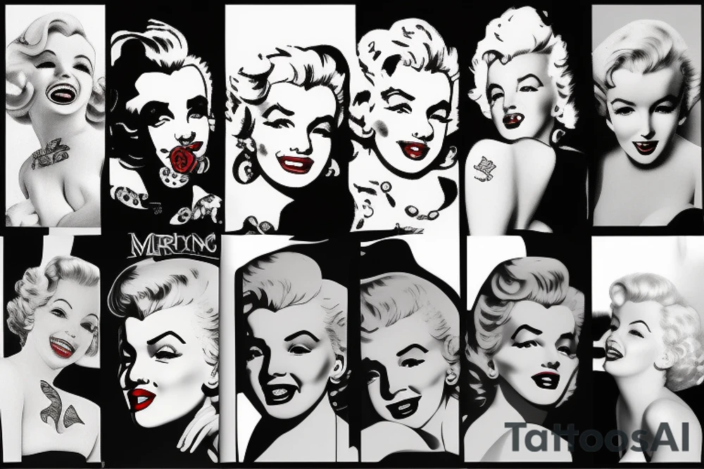 marylin monroe pretty tattoo idea