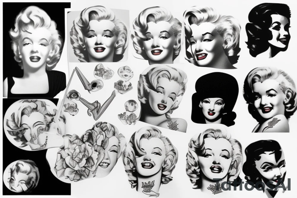 marylin monroe pretty tattoo idea