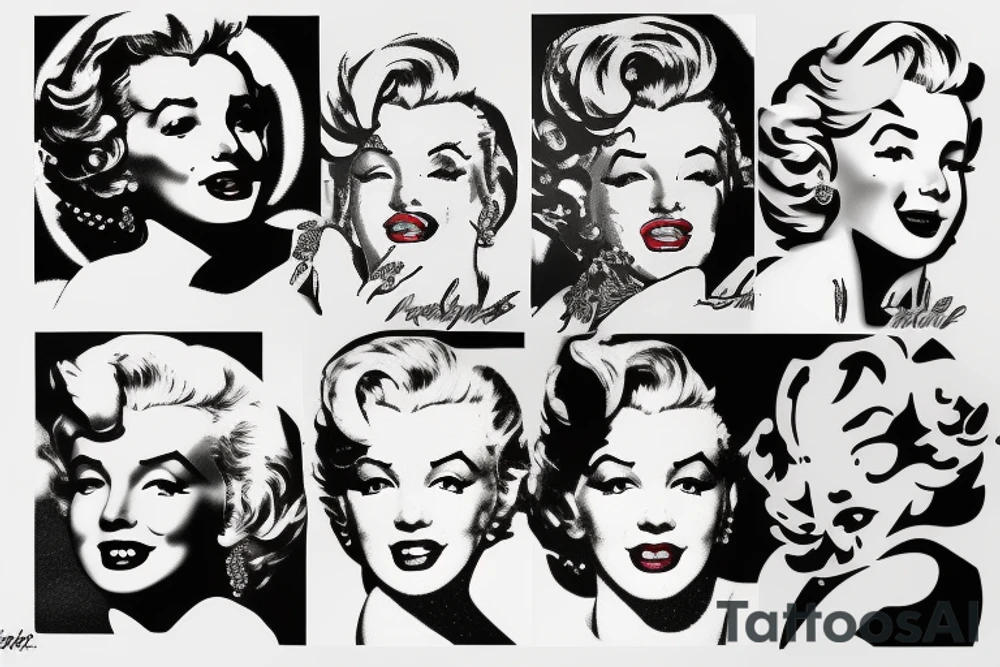 marylin monroe pretty tattoo idea