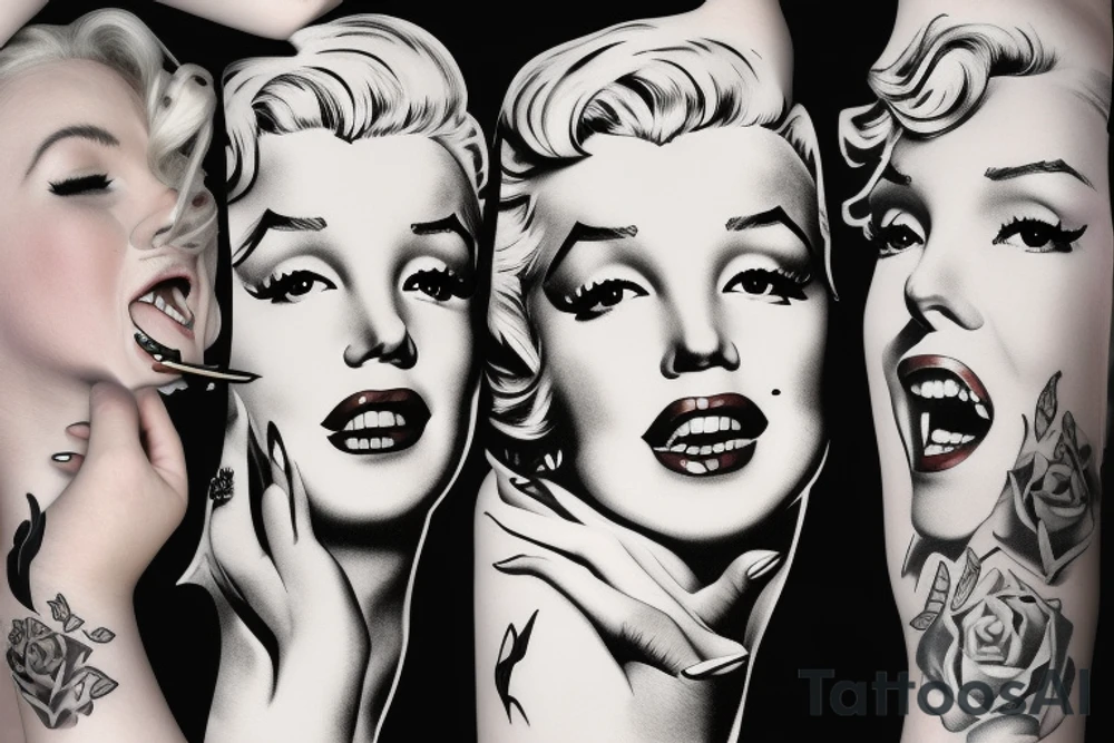 marylin monroe pretty tattoo idea
