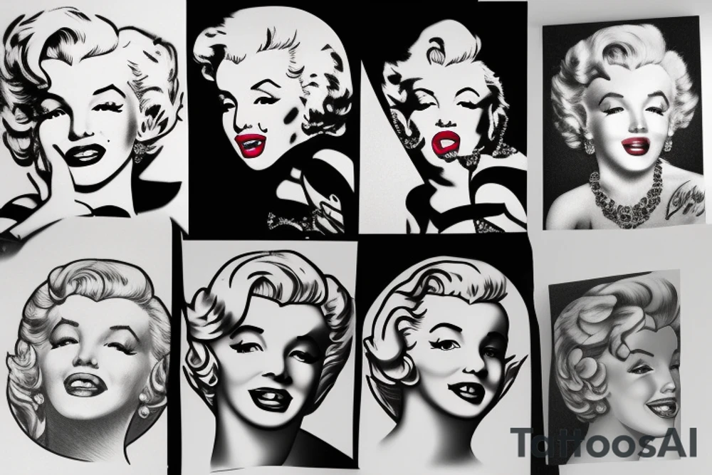 marylin monroe pretty tattoo idea