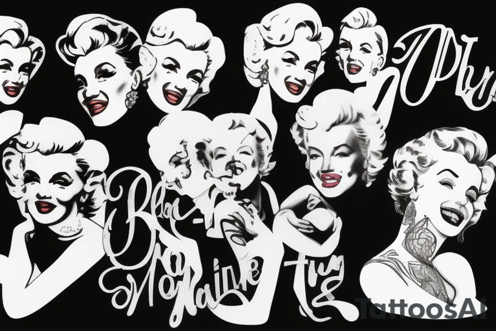 marylin monroe pretty tattoo idea
