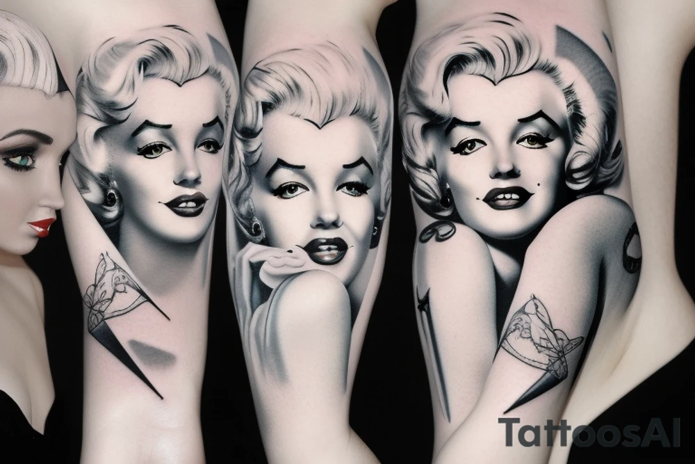 marylin monroe pretty tattoo idea