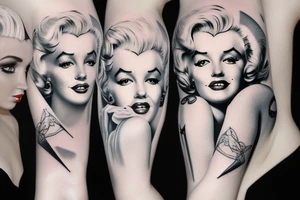 marylin monroe pretty tattoo idea