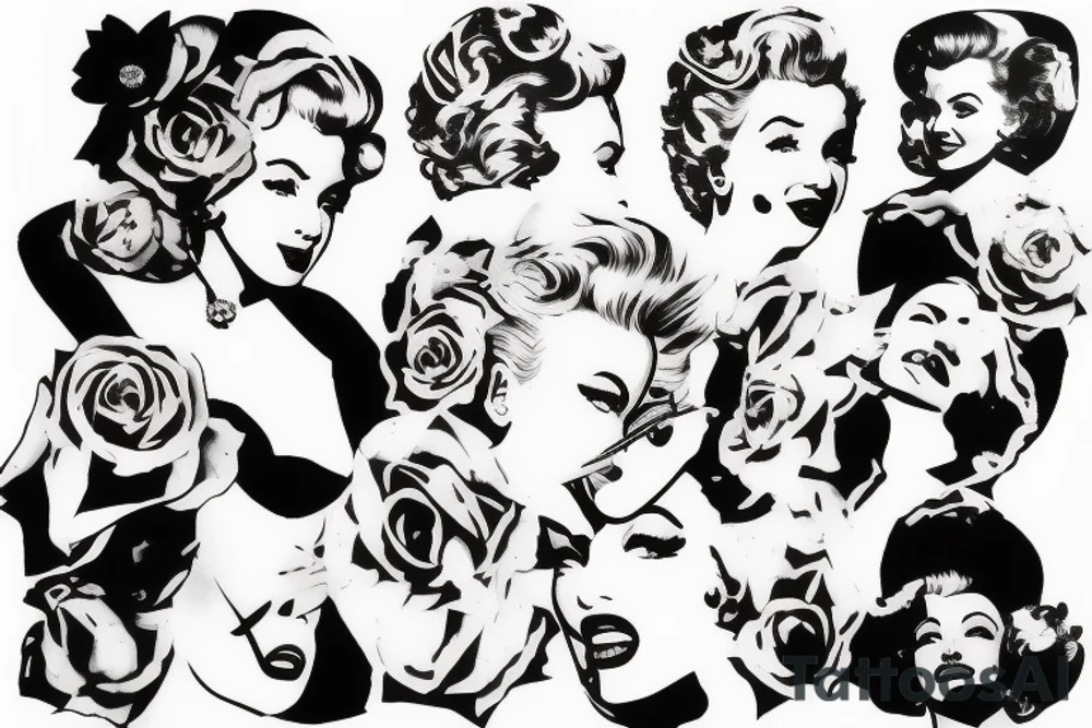 marylin monroe pretty tattoo idea