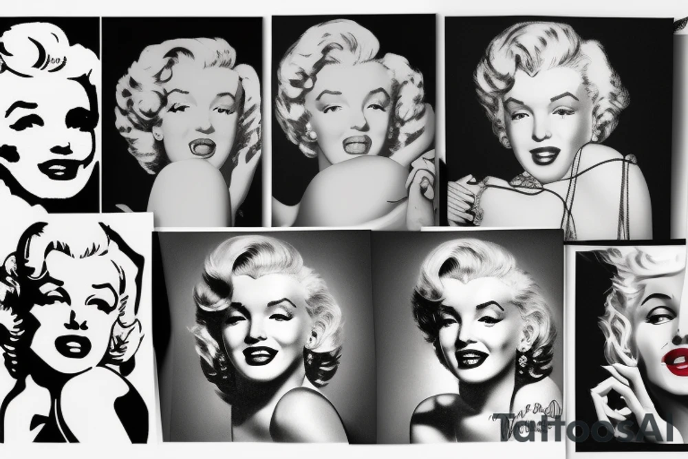 marylin monroe pretty tattoo idea