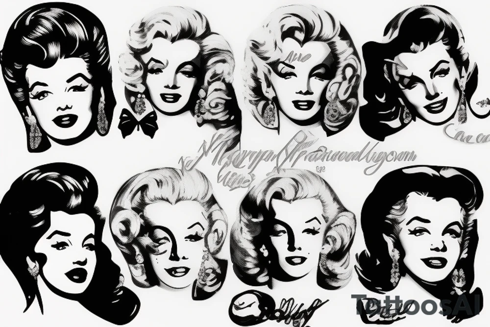 marylin monroe pretty tattoo idea