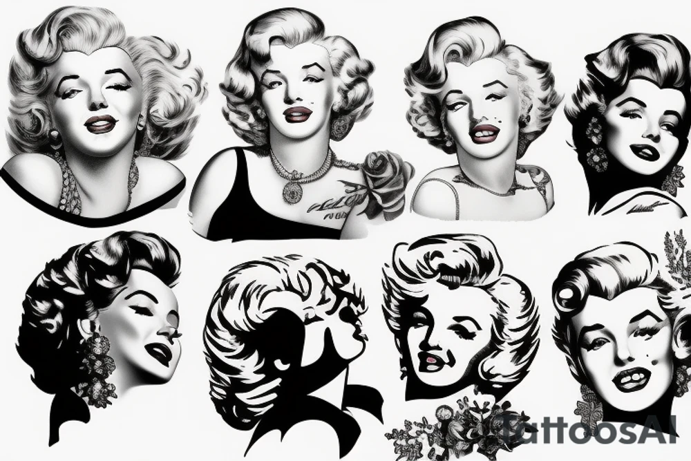 marylin monroe pretty tattoo idea