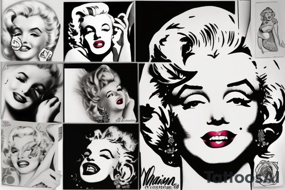 marylin monroe pretty tattoo idea