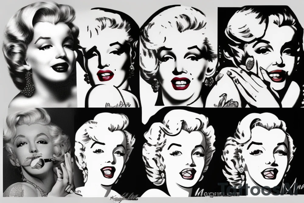 marylin monroe pretty tattoo idea