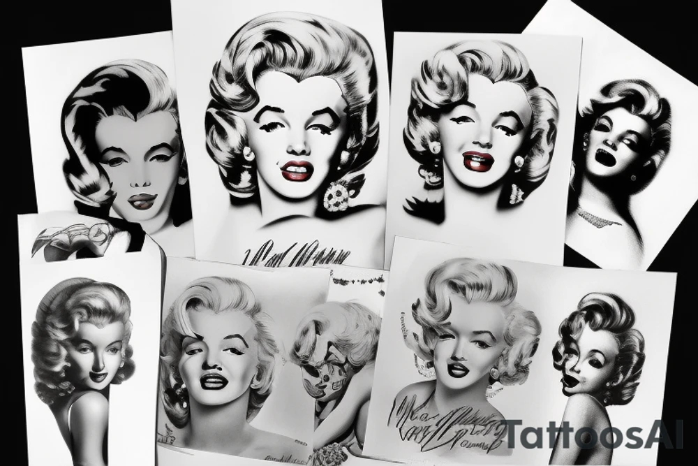 marylin monroe pretty tattoo idea