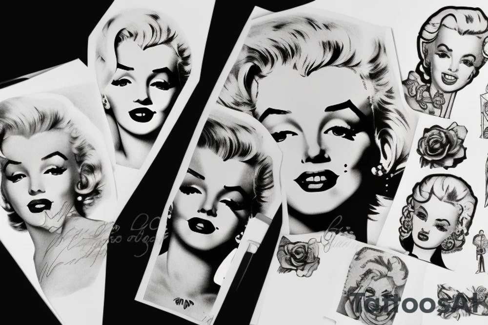 marylin monroe pretty tattoo idea
