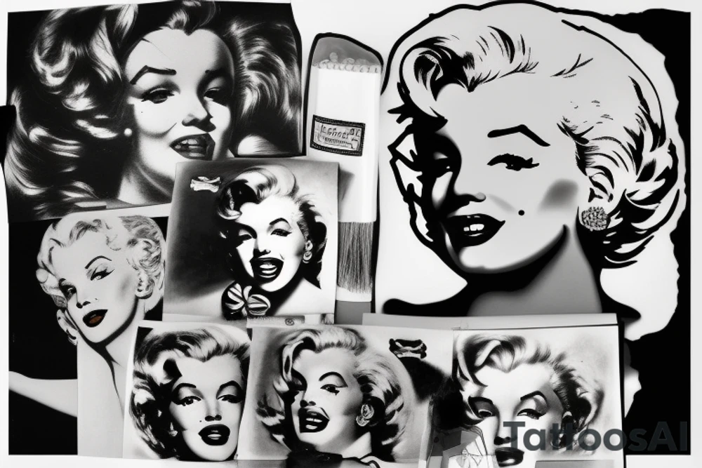 marylin monroe pretty tattoo idea