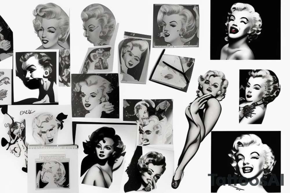 marylin monroe pretty tattoo idea