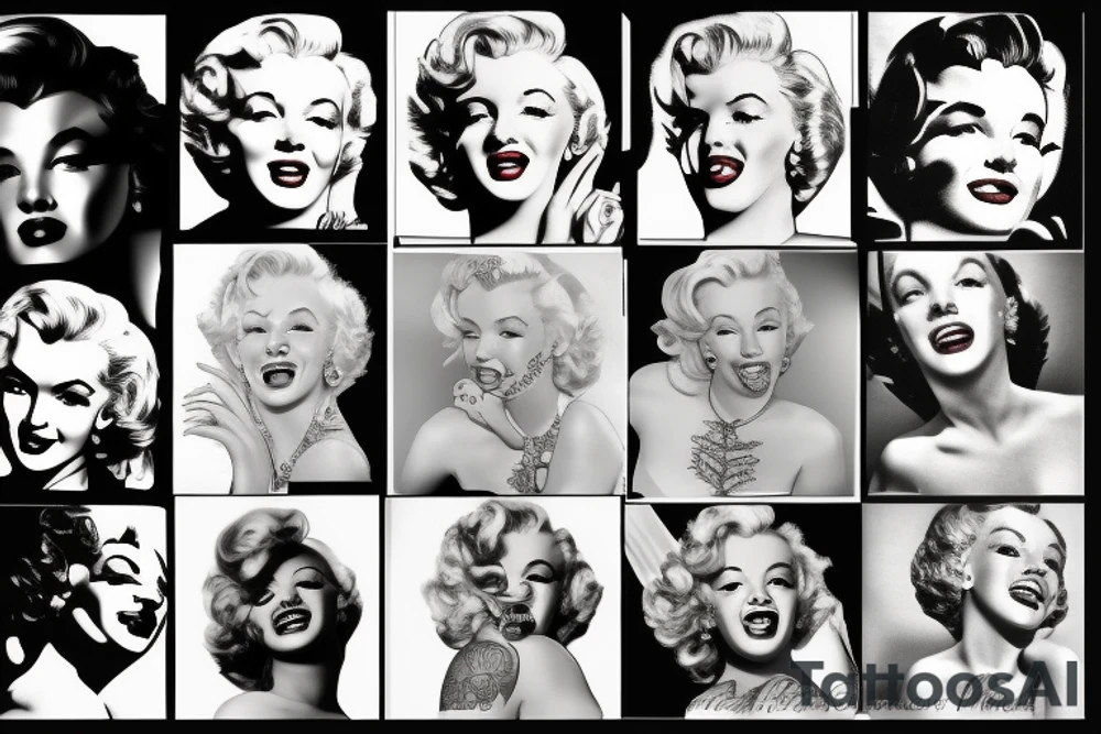 marylin monroe pretty tattoo idea