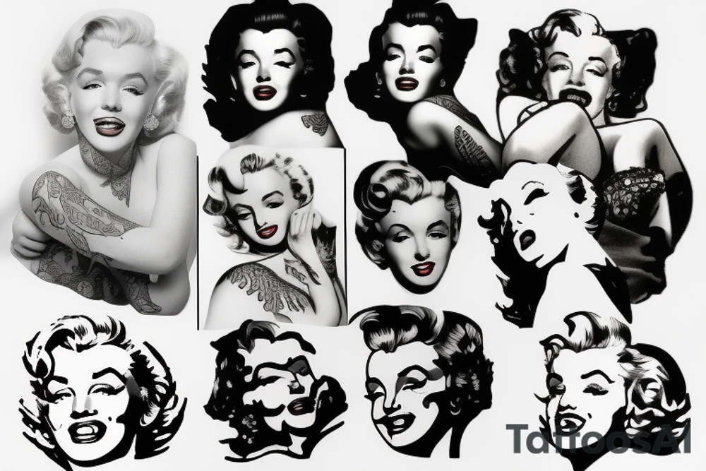marylin monroe pretty tattoo idea