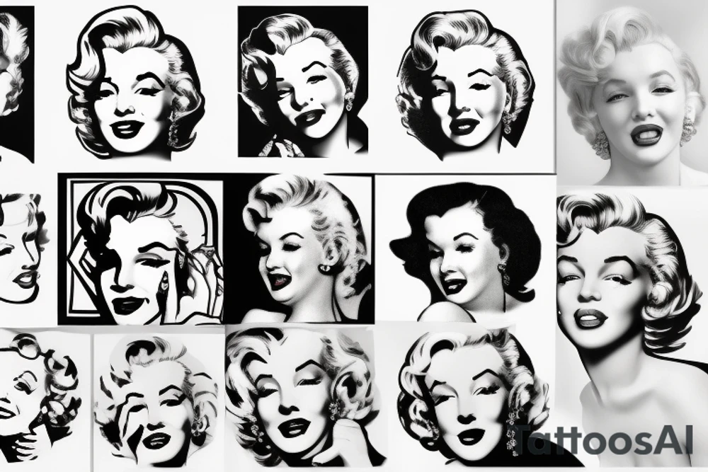 marylin monroe pretty tattoo idea