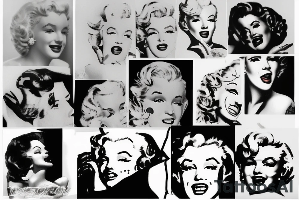 marylin monroe pretty tattoo idea