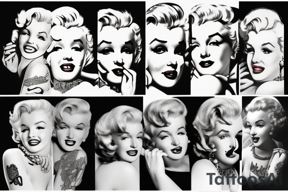 marylin monroe pretty tattoo idea