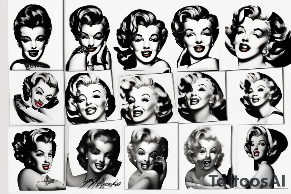 marylin monroe pretty tattoo idea