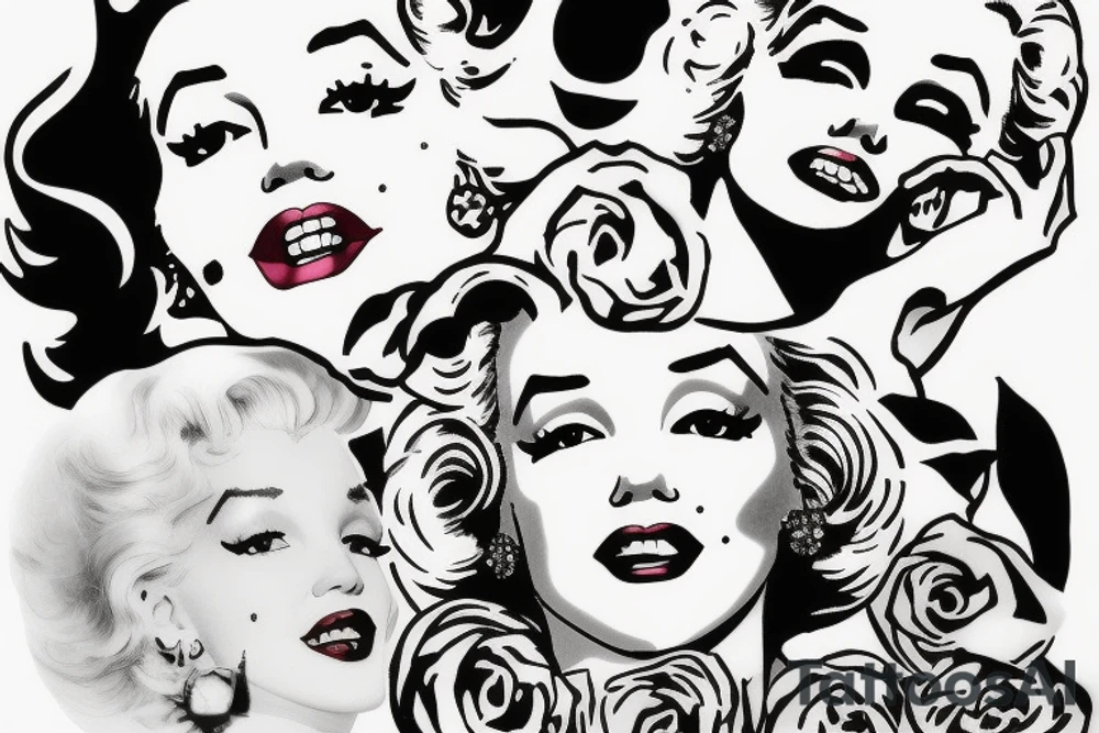 marylin monroe pretty tattoo idea