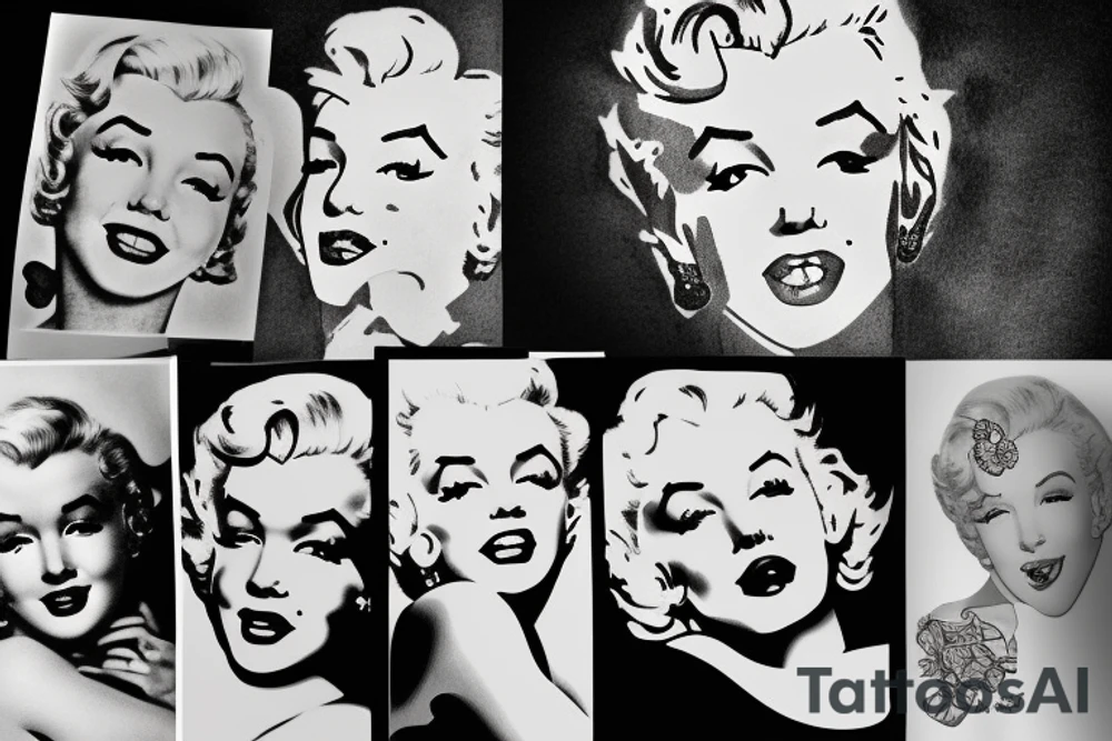 marylin monroe pretty tattoo idea