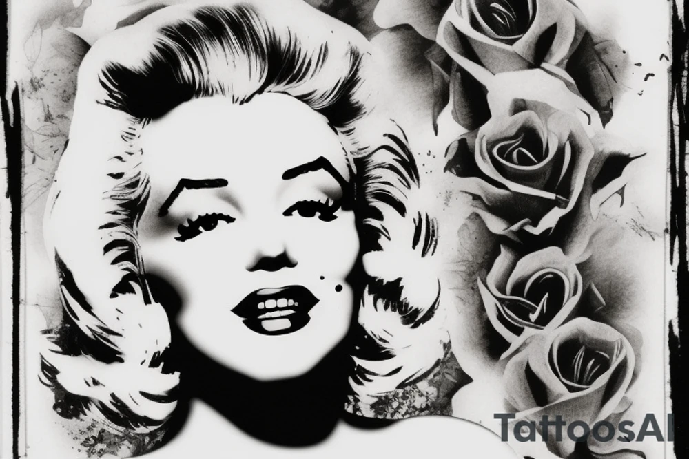 marylin monroe pretty tattoo idea