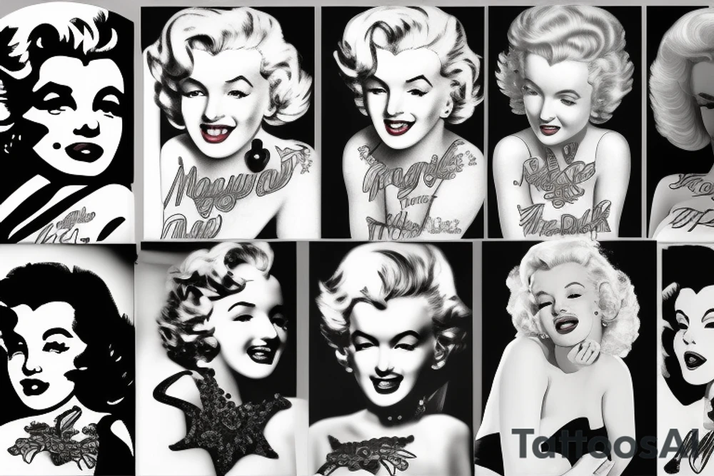 marylin monroe pretty tattoo idea