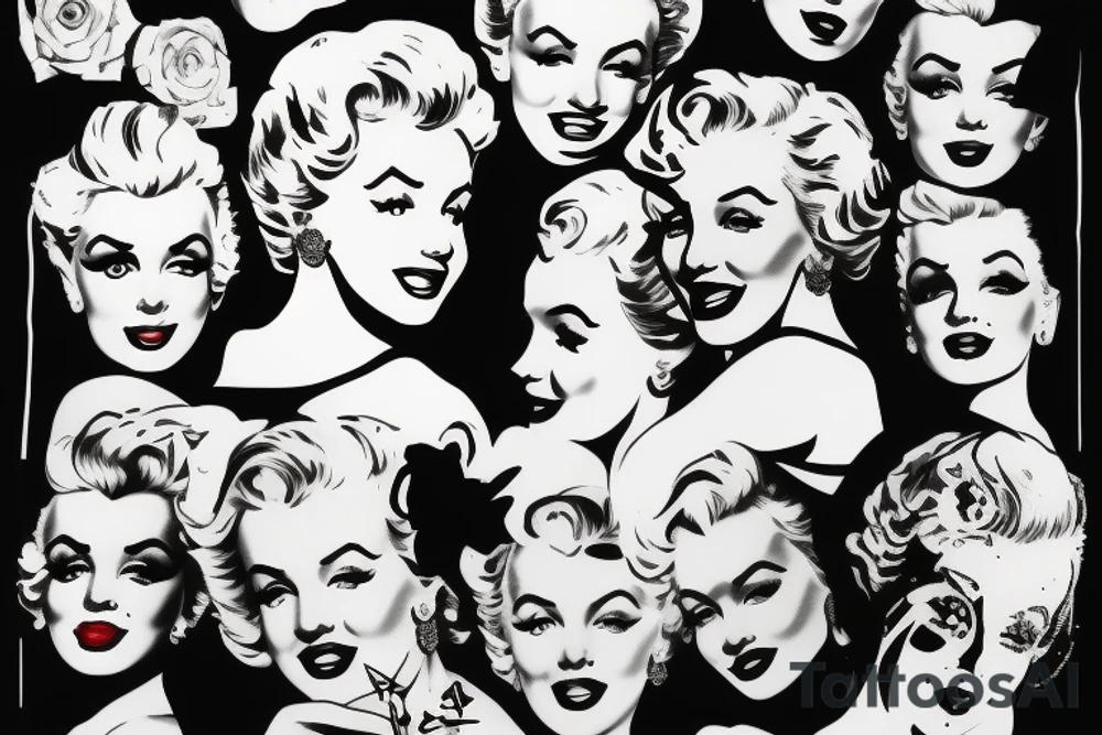 marylin monroe pretty tattoo idea
