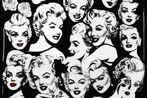 marylin monroe pretty tattoo idea