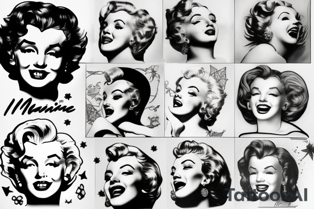 marylin monroe pretty tattoo idea