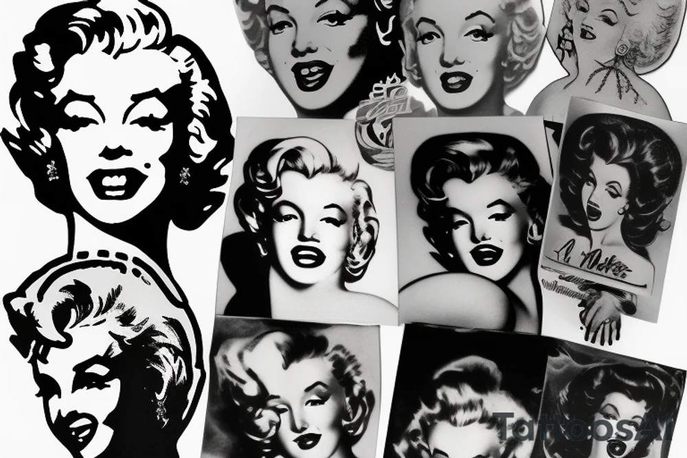 marylin monroe tattoo idea