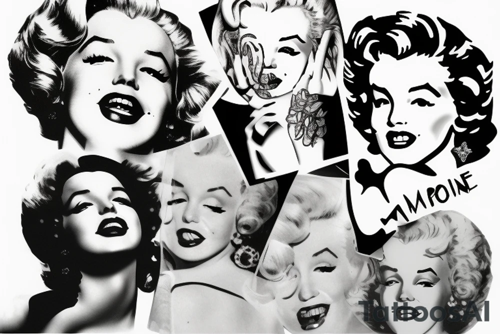 marylin monroe tattoo idea