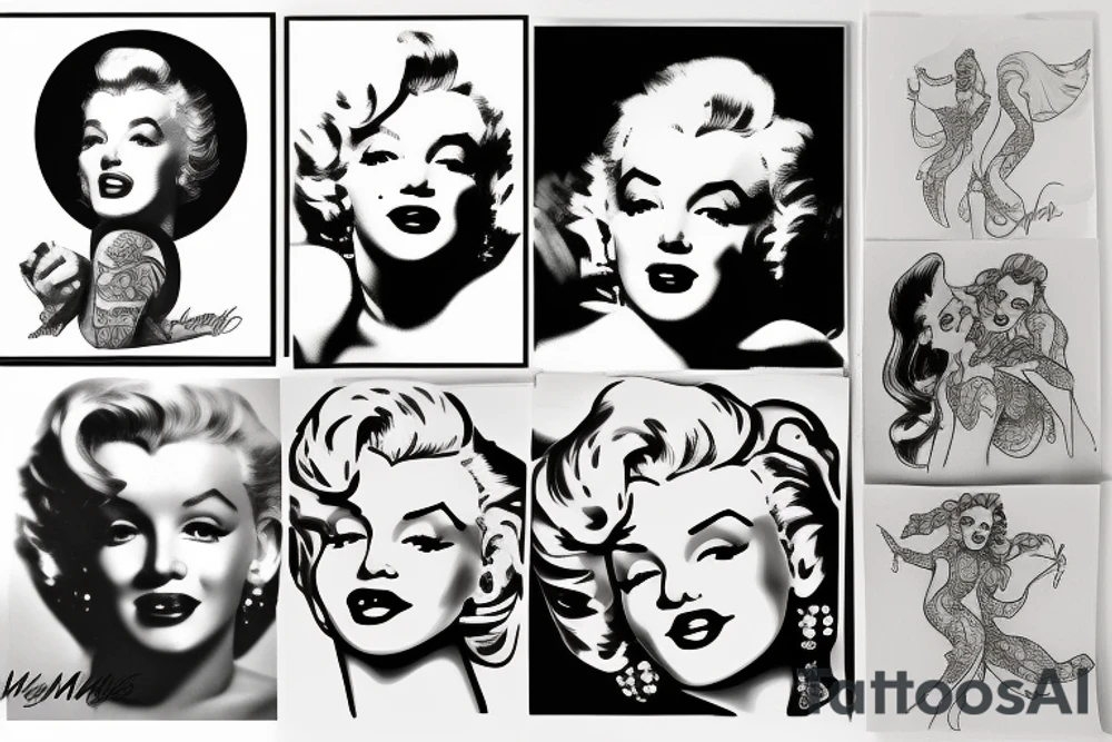 marylin monroe tattoo idea