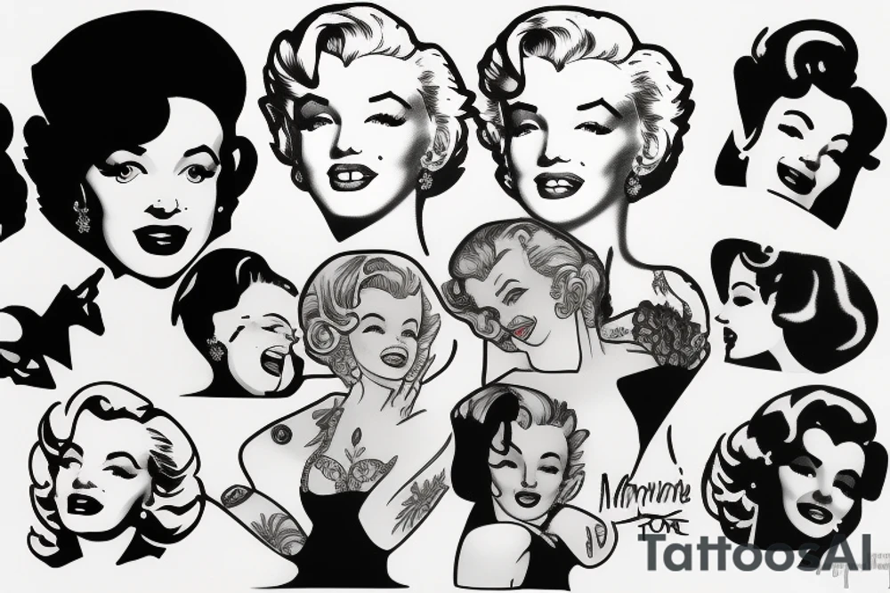 marylin monroe tattoo idea