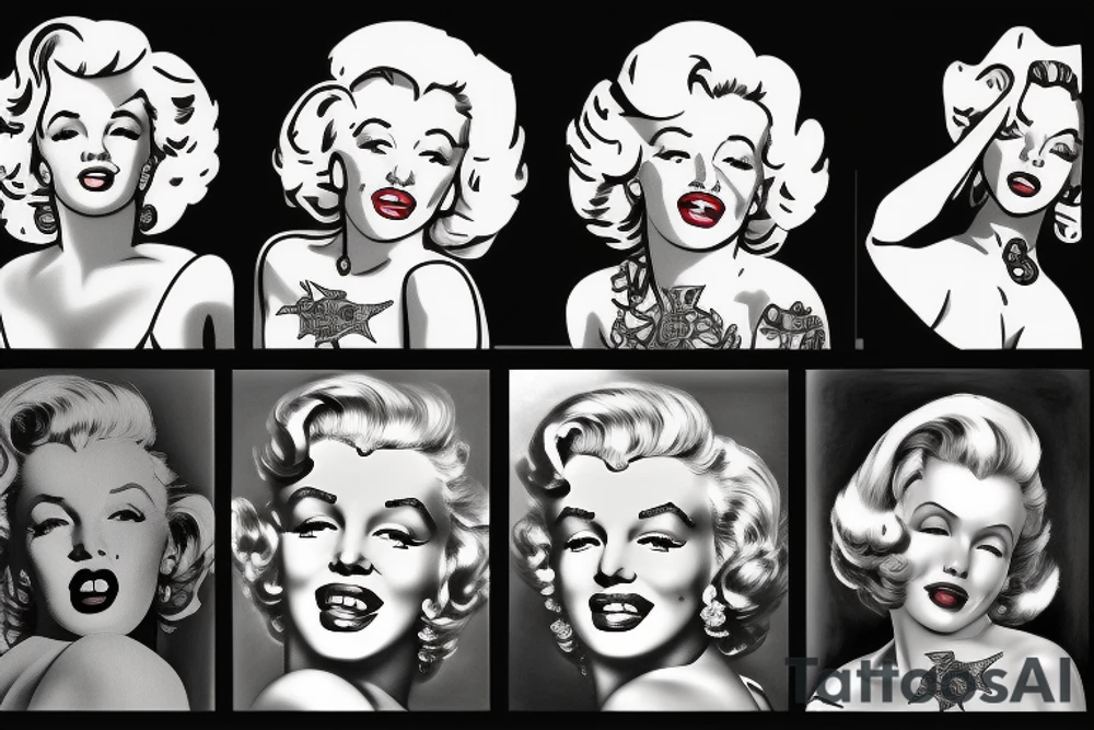 marylin monroe tattoo idea