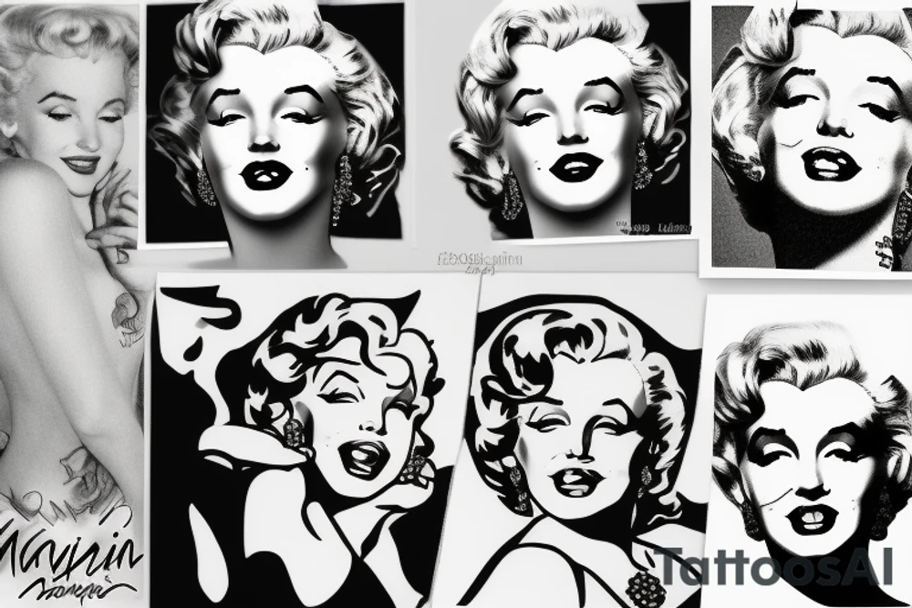 marylin monroe tattoo idea