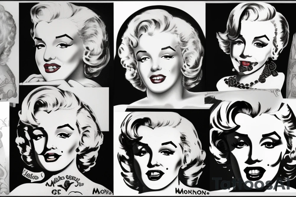 marylin monroe tattoo idea