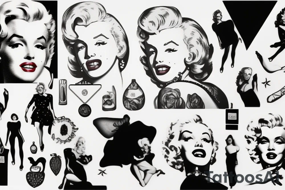 marylin monroe tattoo idea