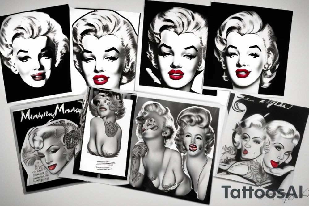 marylin monroe tattoo idea